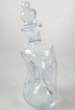 Rare Vtg.  Holmegaard Denmark Kluk Kluk Glass Decanter 1960 
