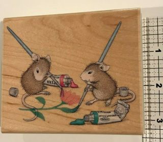 Stampabilities,  House Mouse,  Tails Of An Artist,  1989,  Rare Rubber Stamp