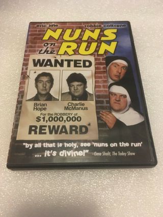 Nuns On The Run Dvd 2005 Anchor Bay Rare Out Of Print Eric Idle Robbie Coltrane