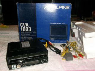 Old School Alpine Cva - 1003 Mobile Multimedia Station 6.  5 " Dvd,  Rare Japan