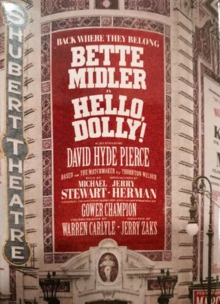 Hello Dolly Bette Midler Broadway Magnet Shubert Theatre Rare