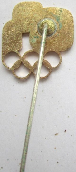 OLD Olympic Pin Los Angeles USA 1984 USSR NOC Rowing Brass Enamel RARE 2