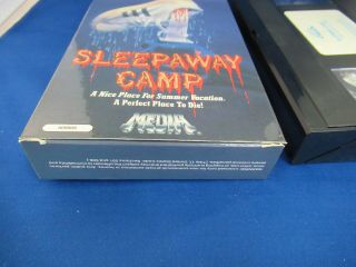 Sleepaway Camp VHS - 1984 - Rare 80s Cult Horror Slasher - Media - Non - rental 8