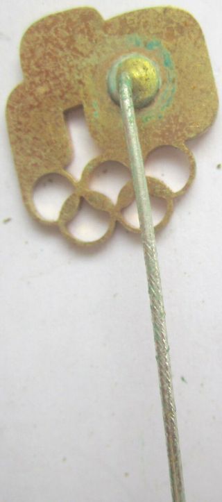 OLD Olympic Pin Los Angeles USA 1984 USSR NOC Wrestling Brass Enamel RARE 2