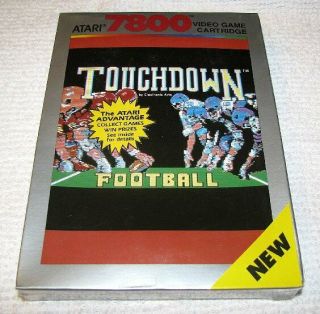 Touchdown Football Atari 7800 Factory Rare Collectible Nib