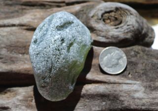 HUGE,  RARE OLIVE GREEN SEAGLASS BOULDER - LIKE FROM SEA OF JAPAN,  RUSSIA 4