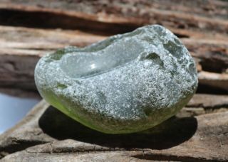 HUGE,  RARE OLIVE GREEN SEAGLASS BOULDER - LIKE FROM SEA OF JAPAN,  RUSSIA 5