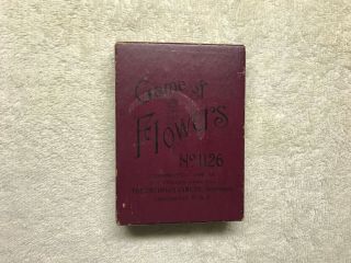 Fireside Card Game Co.  : " Game Of Flowers _ 1126_1899 Rare Antique Card Set