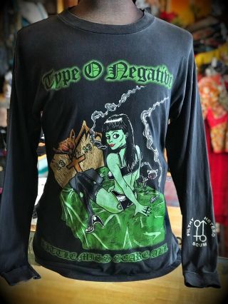Rare Type O Negative Fan Club Only T - Shirt Little Miss Scare - All Peter Steele Lg