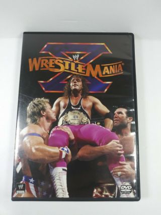 Wwf Wrestlemania 10 (dvd,  2013) Rare Oop Wwe Wrestlemania X Bret Hart