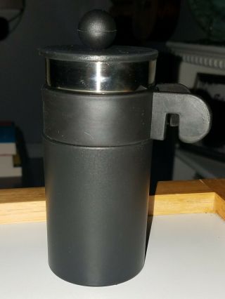 Rare Bodum French Press Travel Size Single Cup Coffee Maker Stainless