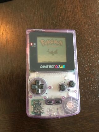 Nintendo Game Boy Color - Atomic Purple with Pokémon Gold rare 3