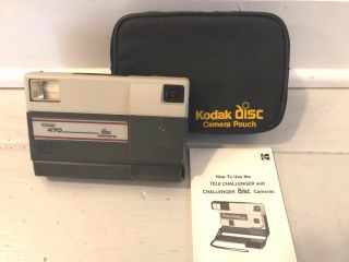 Vintage Kodak 470 Disc Camera With Pouch Rare Camera