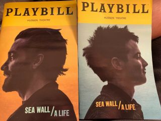 Opening - Night Playbills For Sea Wall / A Life Rare Jake Gyllenhaal Tom Sturridge