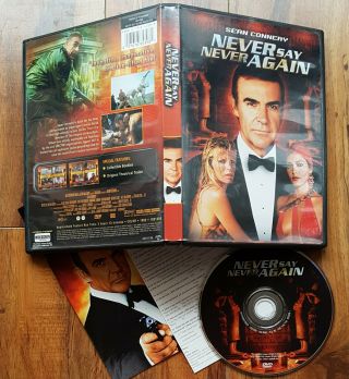 /864\ Never Say Never Again Dvd From Mgm Rare Oop W/ Booklet (007 Bond,  Connery)