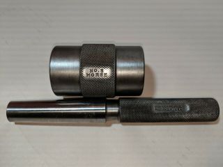 Brown & Sharpe Morse Taper Plug and Ring Gage - MT3 - Machinist Tool - Rare 2