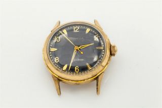 Rare 1940s 1950s 14k Gold Filled Ss Bulova Automatic Mens Watch Runs