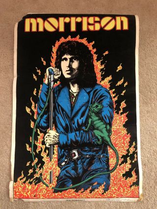 Vintage Jim Morrison,  The Doors,  Lizard King Rare Black Light Poster
