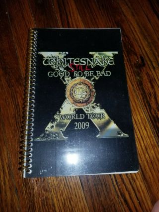 Whitesnake 2009 World Tour European Insider Rare Book Schedule Program