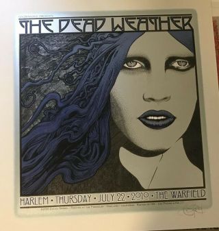 The Dead Weather Chuck Sperry Rare Concert Poster Jack White 139/150 Signed