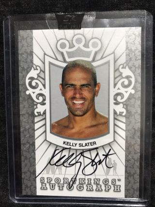 2009 Sport Kings Lp Rare Surfer Kelly Slater Autograph Signature Silver Version