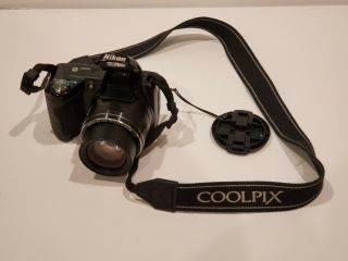 Nikon COOLPIX L110 12.  1MP Digital Camera - Black (rarely.  great shape) 2