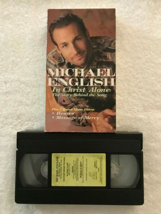 Michael English: In Christ Alone (1993) - Vhs Movie - Music Videos - Rare
