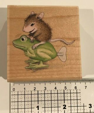 STAMPABILITIES,  House Mouse,  Giddyup,  1992,  RARE Rubber Stamp 2
