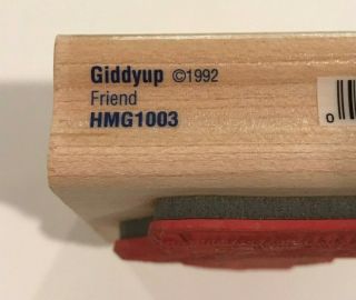 STAMPABILITIES,  House Mouse,  Giddyup,  1992,  RARE Rubber Stamp 3