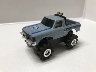 Schaper Stomper Vintage 4x4 Blue Chevy Truck W/ Foam Tires Very Rare