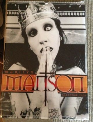 Marilyn Manson 2000,  Calendar London 12 By 18 Inches Rare