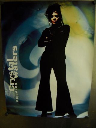 Diva Crystal Waters Large Rare 1991 Promo Poster From Surprise