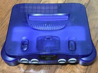 Nintendo 64 N64 Console Midnight Blue Japan Video Games Japanese Rare 290