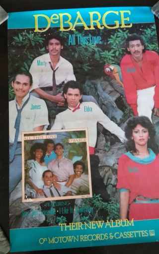 Debarge All This Love Promo Poster 1983 24 X 36 Rare Deadstock