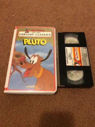 Disney - Cartoon Classics: Pluto Vol 2 VHS (White Clam Shell) Rare/HTF 4