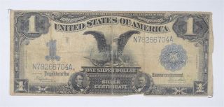 Rare 1899 Black Eagle $1.  00 Large Size Us Silver Certificate - Iconic Note 994