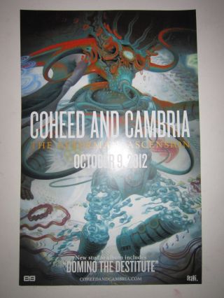 Coheed And Cambria The Afterman: Ascension Two - Sided 11x17 " Promo Poster Rare