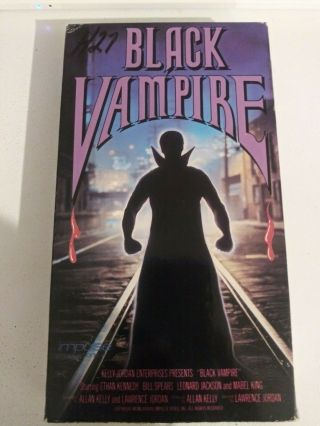 Black Vampire: The Evil Terminator Of The Inner City - (vhs,  1988) Rare