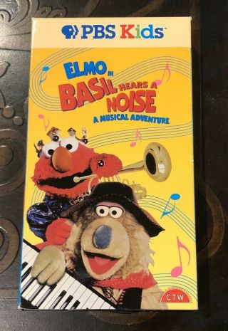 Elmo In Basil Hears A Noise: A Musical Adventure • Pbs Kids Edition • Rare Vhs