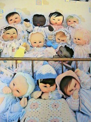 Baby Dolls Soft Sculpture Pegasus Kay Hewitt Rare1985 Full Size Premie Patterns