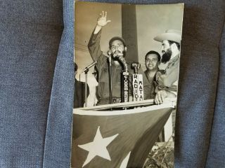 Rare Cuba Revolution Historic Fidel Castro Camilo Cienfuegos Vintage Photo 1959