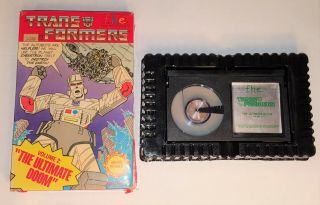 Rare Transformers Volume 2 The Ultimate Doom Beta Tape 1984 Big Box Video