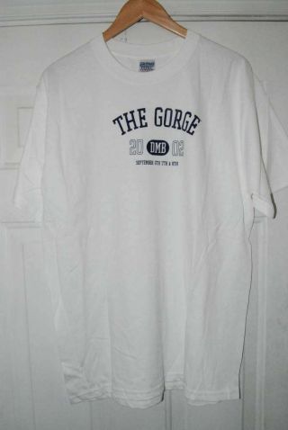 Rare Dave Matthews Band Dmb The Gorge 2002 T - Shirt Large Bartender Leroi