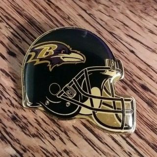 Vintage Nfl Football Baltimore Ravens Team Logo Helmet Wincraft Enamel Pin Rare