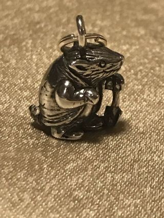 Hand And Hammer Beatrix Potter Samuel Whiskers Sterling Charm - Retired - Rare