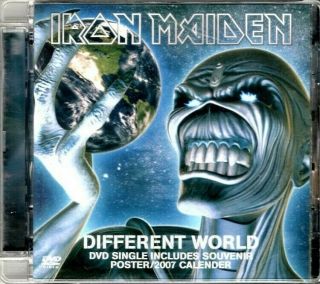 Iron Maiden Different World Rare 3 Track Cd,  Poster/calender - Not