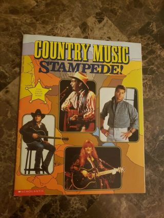 Country Music Stampede Book - Chip Lovitt - Scholastic Kids - Garth Brooks - Rare