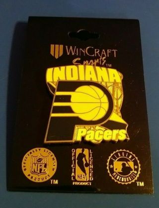 Nba Basketball Indiana Pacers Team Logo Wincraft Sports Collectible Pin Rare