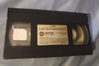 The Last Slumber Party - VHS 1988,  RARE United Home Video label,  horror 4