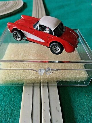 Afx 1957 Corvette Red/white Hard Top With Driver,  Very Rare,  Vintage